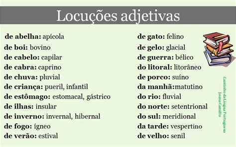 Cantinho Da Língua Portuguesa Locuções Adjetivas
