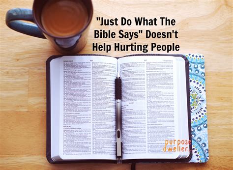 Just Do What The Bible Says Doesnt Help Hurting People Huffpost