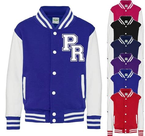 Personalised Initials Kids And Adults Varsity Jacket American Style