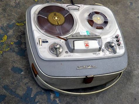 Practical 1960s Portable Grundig Reel To Reel Tape Recorder Electro Props Hire