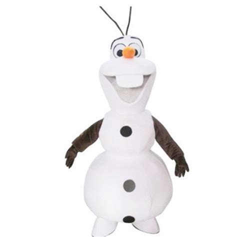 Snowman Olaf Cartoon Mascot Costume