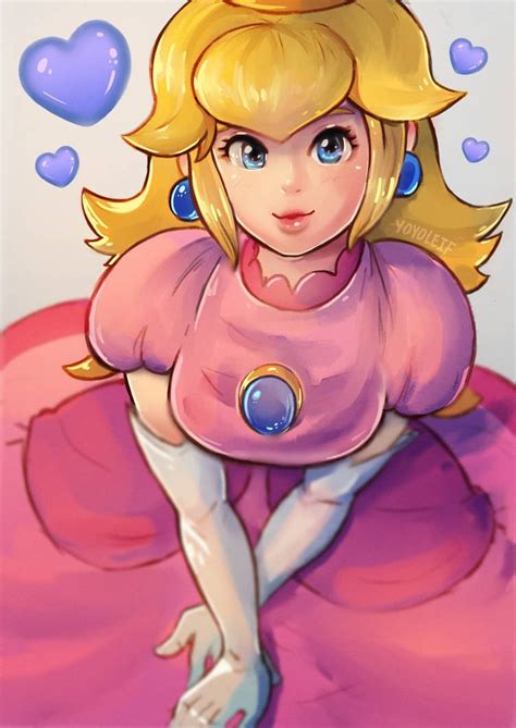 Princess Peach By Yoyoleif Art On Deviantart Super Princess Peach Super Mario Art Princess Peach