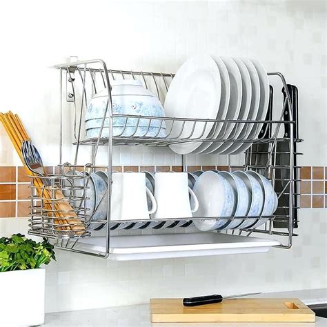 Wall Mounted Dish Drying Rack A Convenient And Efficient Solution For