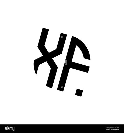 Logotipo Xf Con Plantilla De Diseño De Monograma Vectorial De Forma