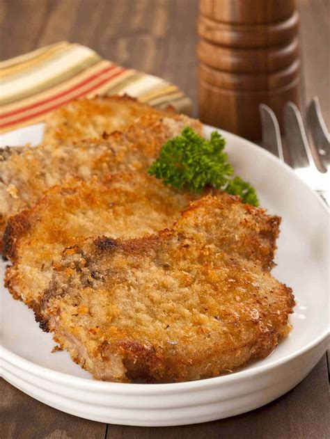 Oven Fried Parmesan Pork Chops Recipe Mygourmetconnection