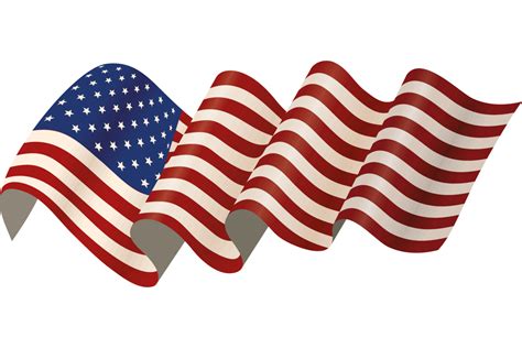Bandera De Estados Unidos Ondeando 24098409 Png