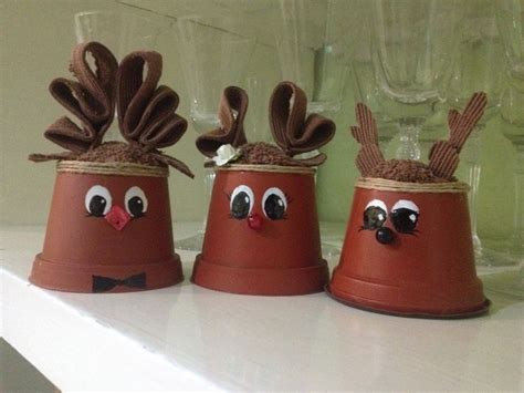 adornos navidenos caseros renos caseros pinterest