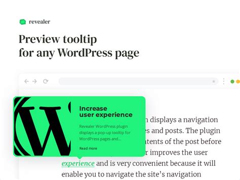 Navigation Popup For Wordpress Links Revealer Wordpress Plugin