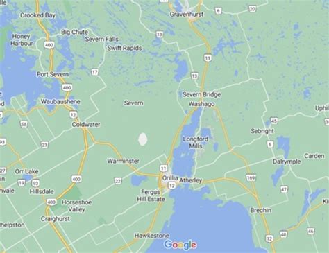 Hawkins Corners Ontario Area Map More