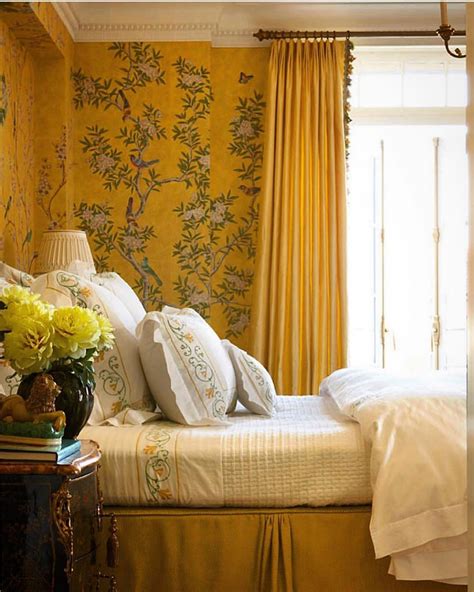 Yellow Wallpaper Bedroom Buy Haokhome Solid Color