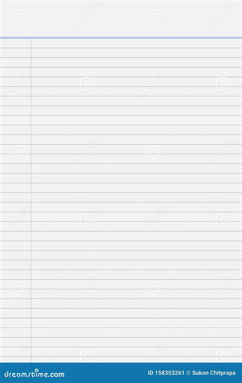 Blank Line Notepad Stock Vector Illustration Of Paper 158353261
