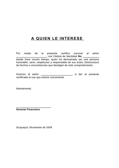 Modelo Carta De Recomendacion Personal Guatemala Peter Vargas Ejemplo