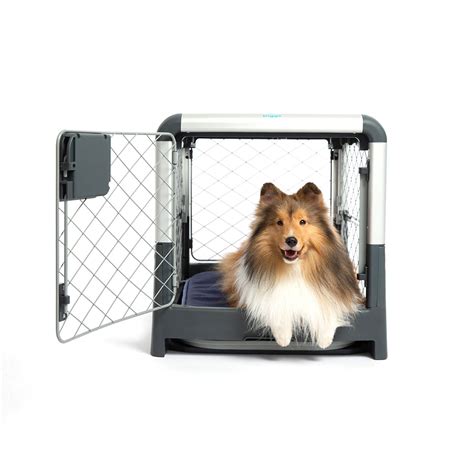 Diggs Revol Portable Travel Dog Crate With Collapsible Kennel Walls