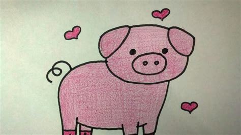 Desenhos Faceis De Fazer Como Desenhar Um Porquinho Fofo Youtube