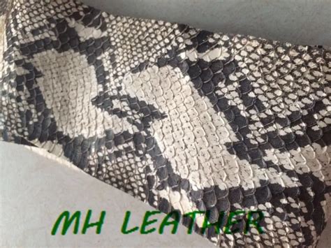 Ws018 Black And White Genuine Snake Skin For Leather Diy Snake Skin