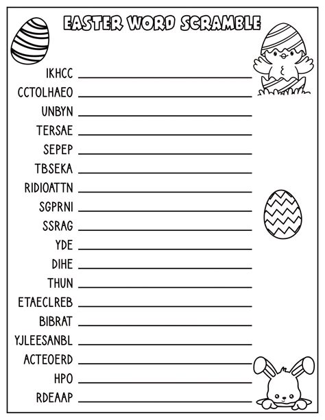 Easter Activity Sheets Pdf