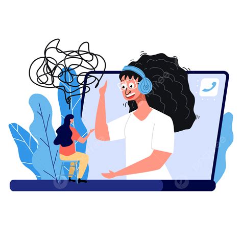 Mental Health Support Clipart Hd PNG Mental Health Problems Flat Illustration Online