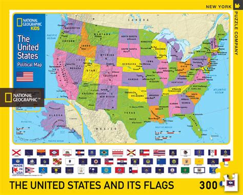 Usa Kids Map Puzzle 300 Piece National Geographic New York Puzzle