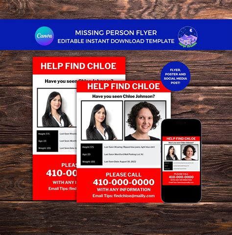 Missing Person Flyer Missing Flyer Template Missing Person Poster