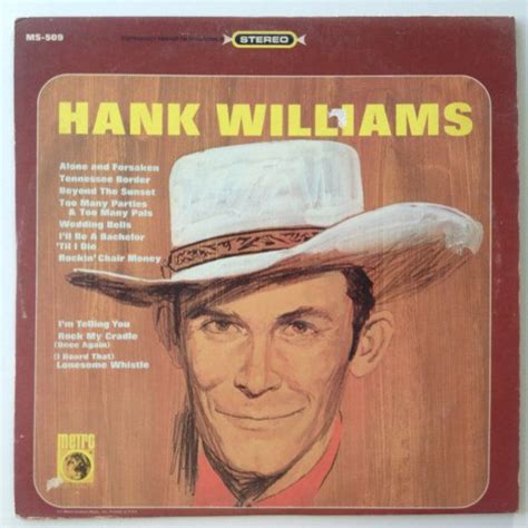 Hank Williams Lp Vinyl Record Album Metro Records Ms 509 Etsy Hank Williams Vinyl Record