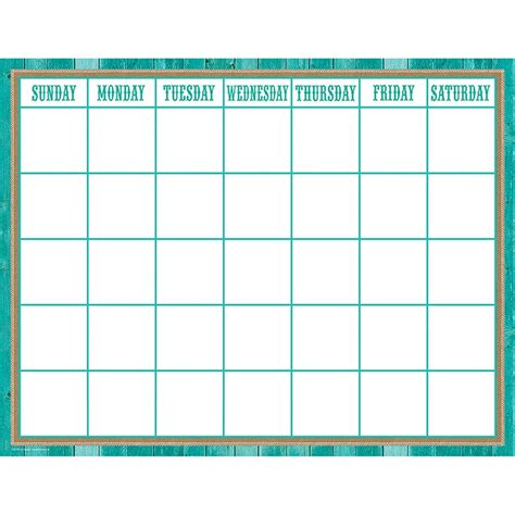 Shabby Chic Calendar Chart Tcr7759 Teacher Created Resources