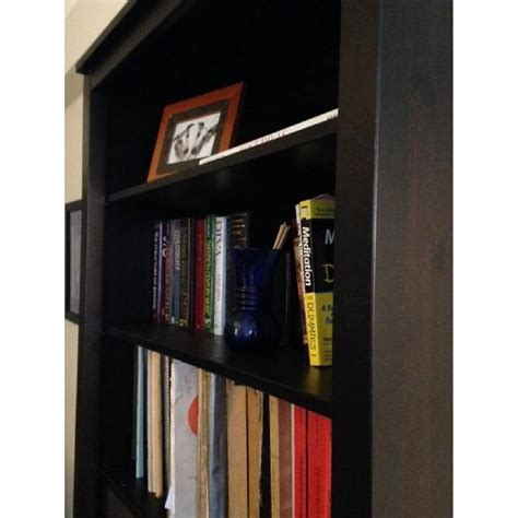 Ikea Hemnes Black Brown Bookcase Aptdeco