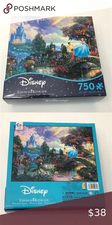 Thomas Kinkade Cinderella Disney 750 Piece Puzzle Cinderella Disney