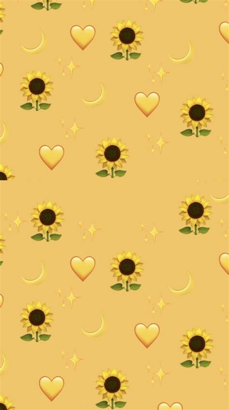 Tell us the truth, can you spend even a day without looking at your phone? Aesthetic Kawaii Yellow Cute Wallpapers - Wallpaper Cave