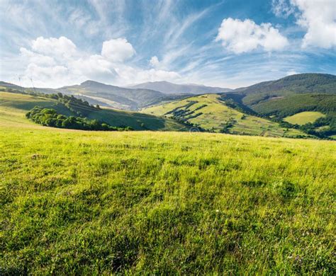 Grassy Meadow In Mountains Stock Image Image Of Mount 110191323