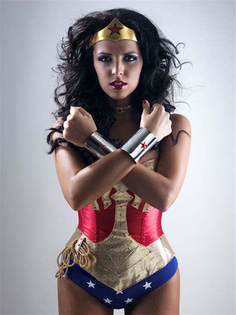 Wonder Woman Corset Costume With Star And Stripe Cape And Etsy