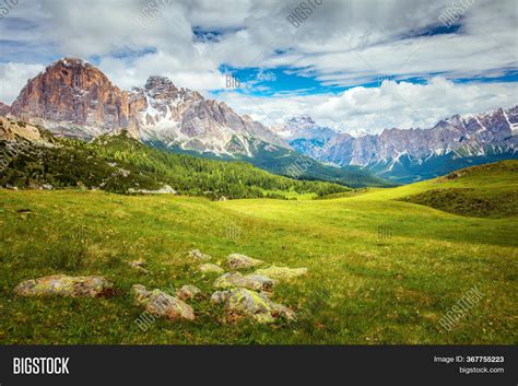 Mountain Green Valley Image And Photo Free Trial Bigstock