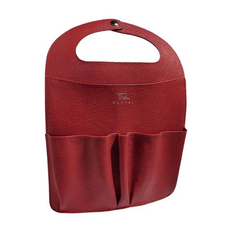 Bolsa Porta Celular Veicular Couro 375 R Raffai Vermelho Elo7