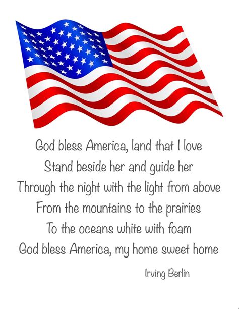 “god Bless America” Inspirational Prints Prints God Bless America