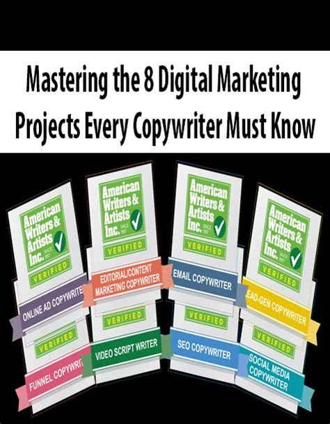 Mastering The 8 Digital Marketing Projects Every Copywriter Must Know