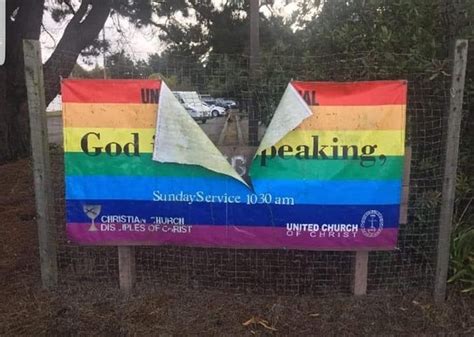 Pride Flag Vandalized At Eureka Church News Blog