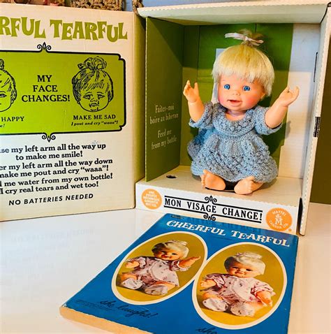 Vintage 60s Mattel Cheerful Tearful Baby Doll Original Box And Etsy