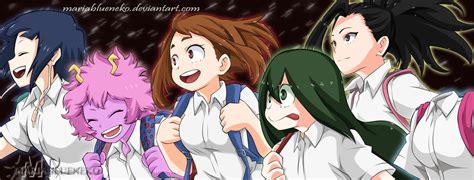 Anime My Hero Academia Kyoka Jiro Mina Ashido Momo Yaoyorozu Ochaco Uraraka Toru Hagakure Tsuyu