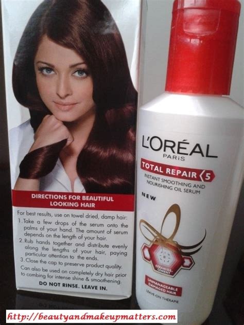 Find all the cleansing cares, conditioners, masks and supplements you need for a strong, beautiful and healthy hair!. L'Oreal Total repair 5 Instant Smoothening and Nourishing ...