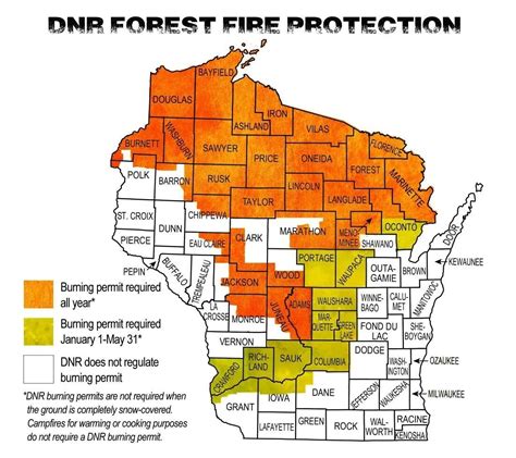 Wisconsin Dnr Forest Fire Protection Map