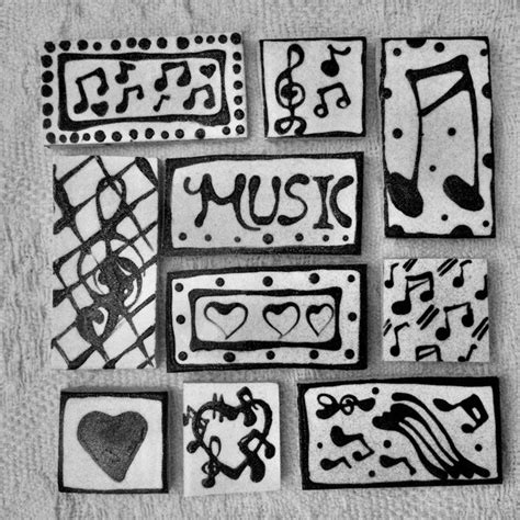 Mosaic Music Note Etsy