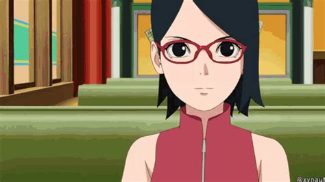 Boruto Sarada GIF Boruto Sarada Forehead Poke Discover Share GIFs