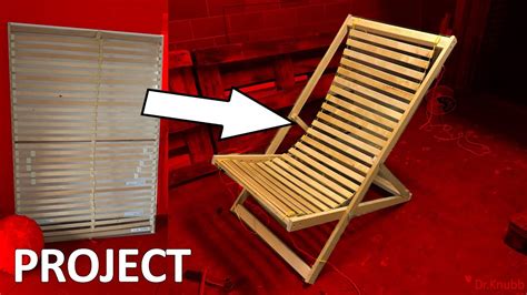 To make a folding wooden chair. How to build a folding chair with 0$ - YouTube