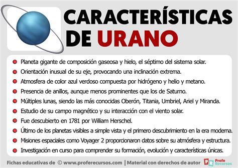 Características De Urano
