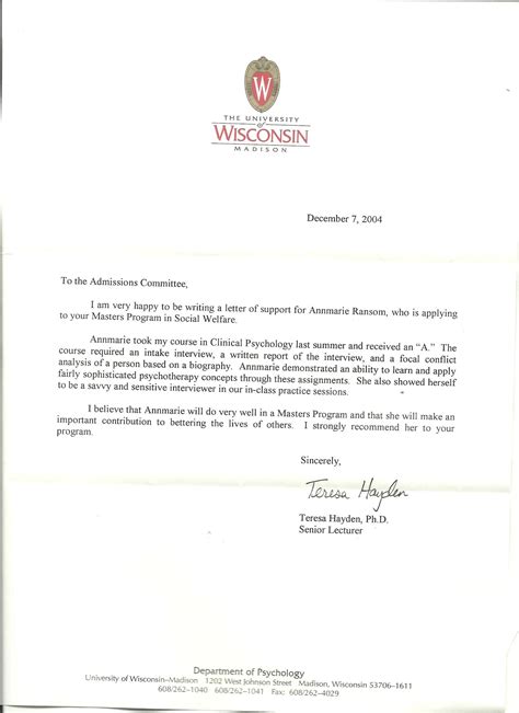 Letter of application for graduate school. Recommendation Letter For College Masters • Invitation ...