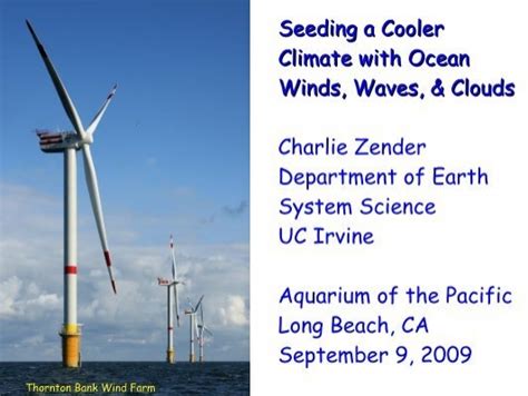 Seeding A Cooler Climate With Ocean Winds Waves And Clouds