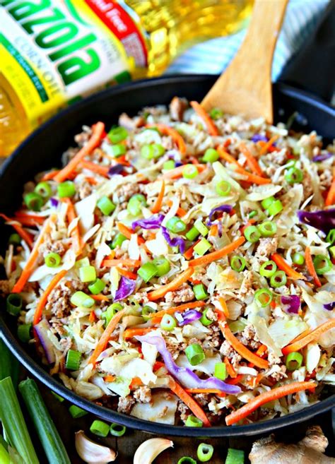 Egg Roll In A Bowl An Easy One Skillet Meal Kara Creates