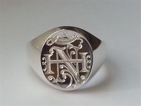 Custom Design Heavyweight Sterling Silver Signet Ring Hallmark International
