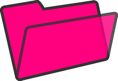 Pink Folder Clip Art At Vector Clip Art Online Royalty