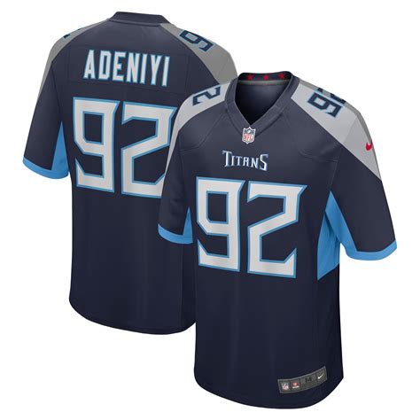 Mens Tennessee Titans Ola Adeniyi Nike Navy Game Jersey