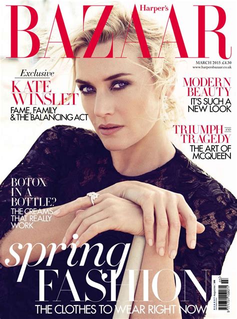 Kate Winslet Harper S Bazaar Magazine Uk March 2015 Issue